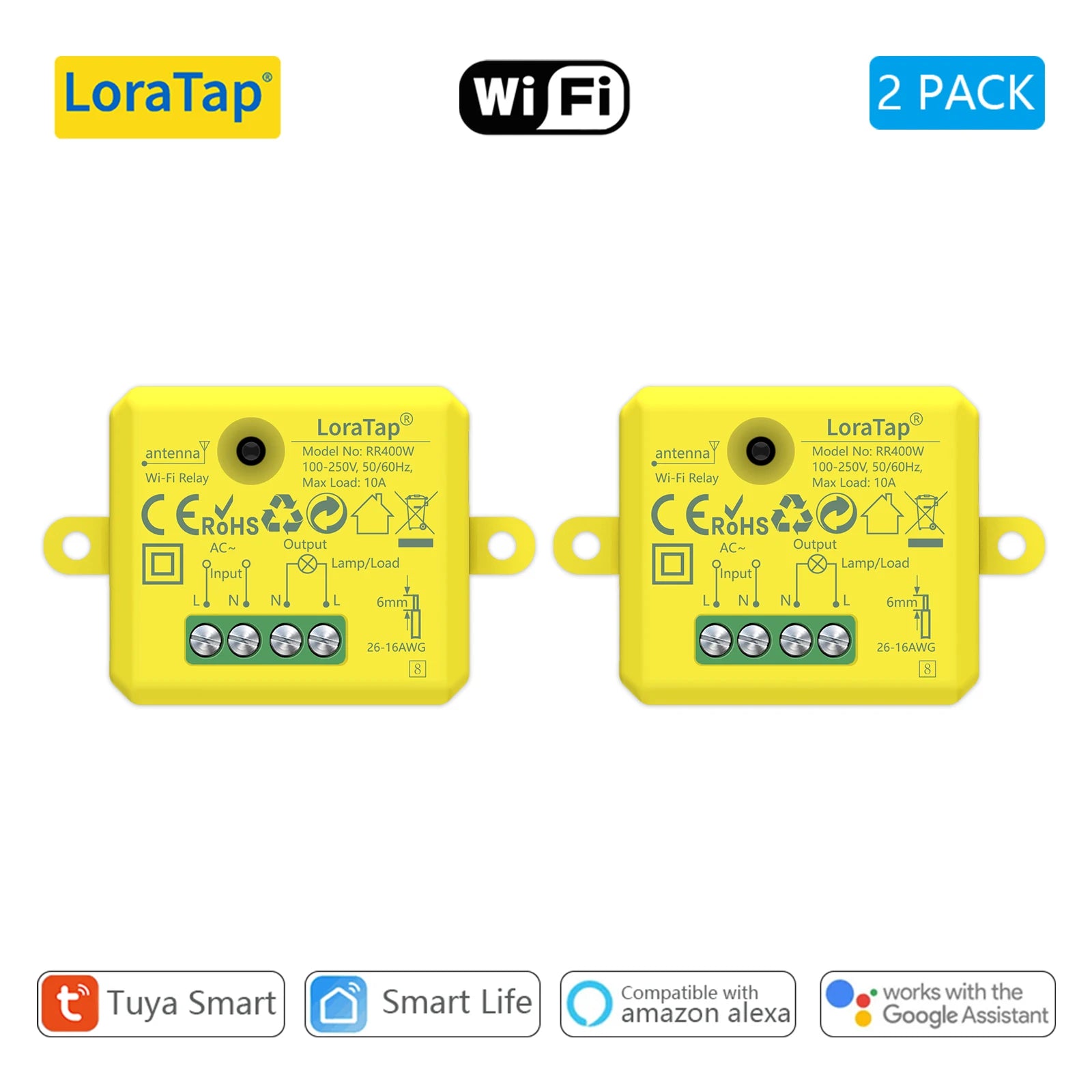 Công Tắc Thông Minh LoraTap Mini WiFi 220V - Daisan Mart