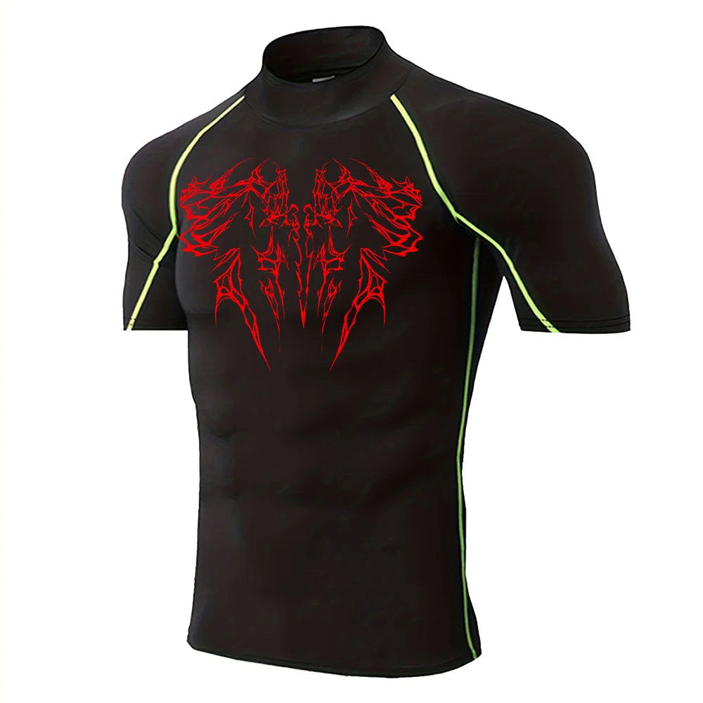 Áo Thun Nam Gothic Nhanh Khô Co Giãn Tập Thể Hình - Daisan Mart