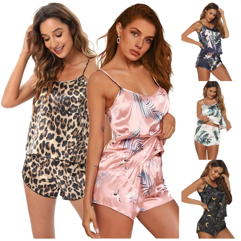 3 Piece Women's Home Furnishings Pajamas Bathrobes + Sling Set Pijama for Women - Daisan Mart