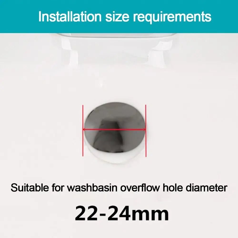 Stainless Steel Sink Overflow Covers Round Replacement Wash Basin Overflow Ring Plug Tub Drain Stopper Kitchen Bathroom Supplies - Daisan Mart
