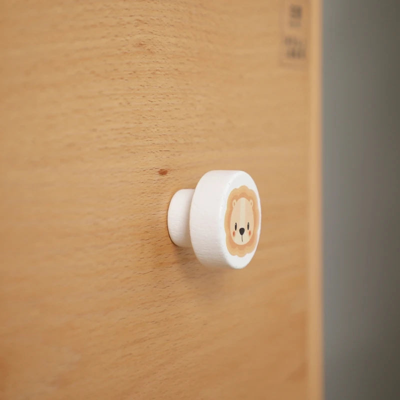 Wooden Door Handles Children's Room Animal Wood Furniture Handles for Cabinets and Drawers Knobs Kitchen Cupboard Wardrobe Pulls