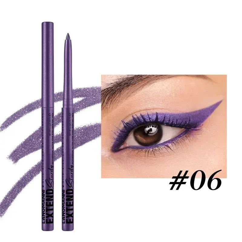 Bút Kẻ Mắt Gel 12 Màu Chống Nước Lâu Trôi Gothic Punk - Daisan Mart