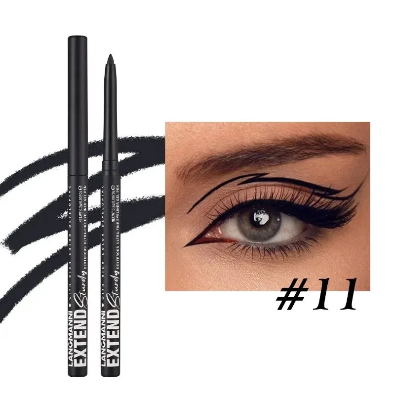 Bút Kẻ Mắt Gel 12 Màu Chống Nước Lâu Trôi Gothic Punk - Daisan Mart