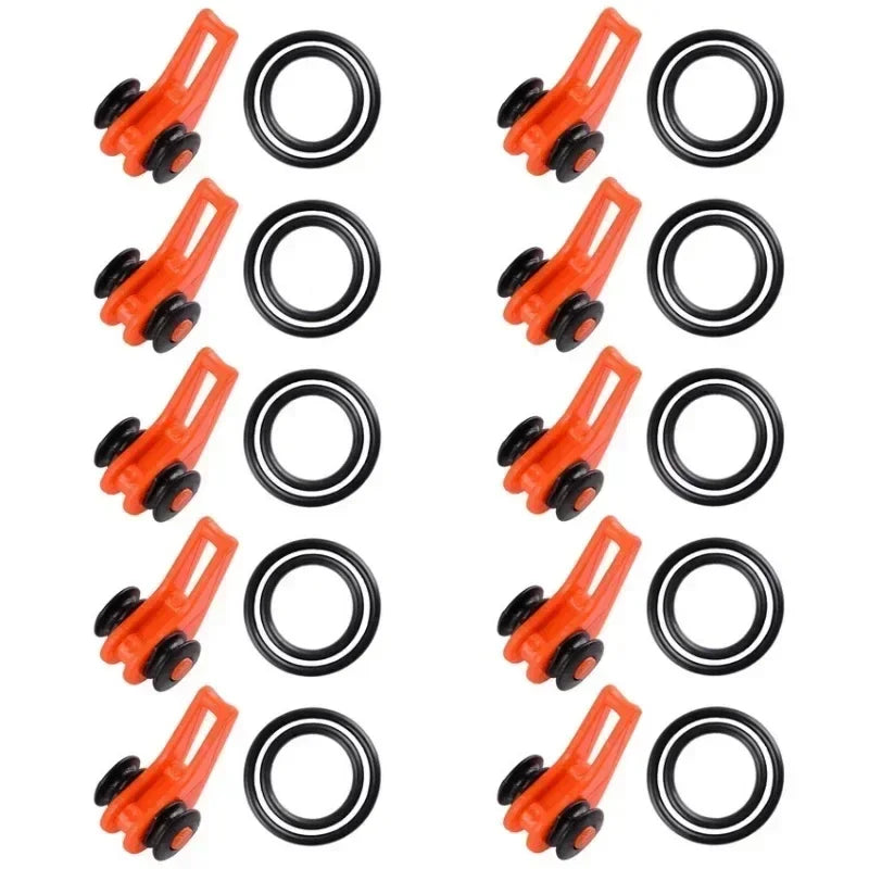 Bộ 10 Vòng Silicone Giữ Mồi Cần Câu An Toàn Tiện Lợi