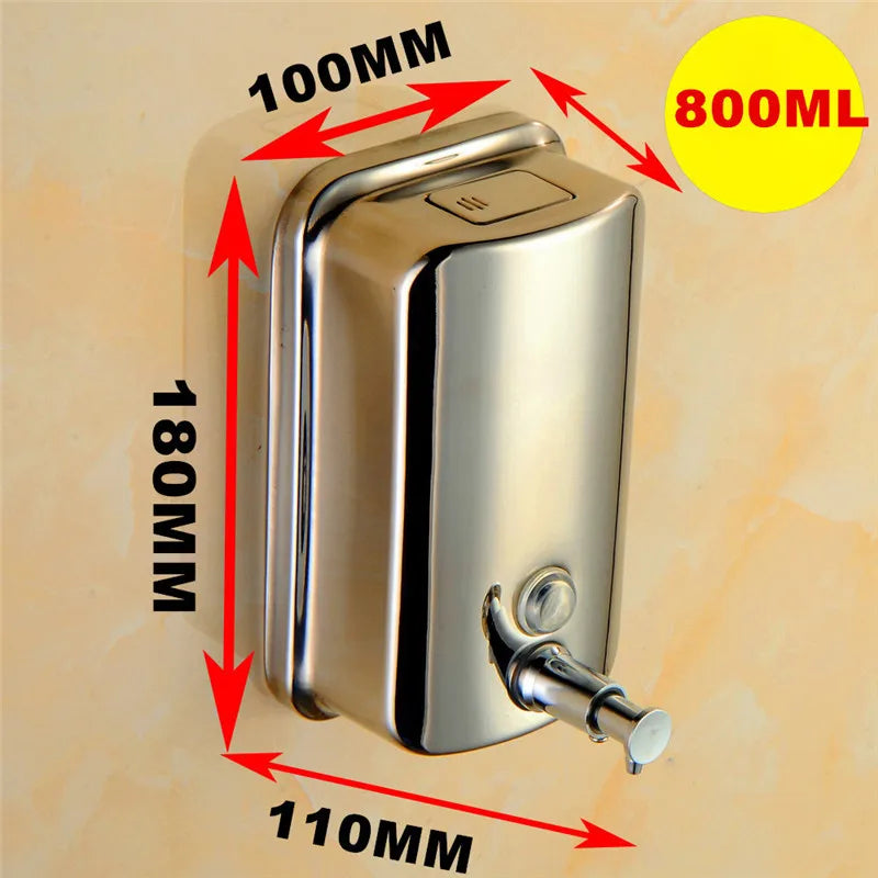Bình Xà Phòng Treo Tường Inox Vàng Sang Trọng 304 - Daisan Mart