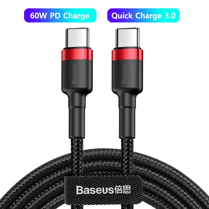 Cáp Sạc Nhanh Baseus 100W USB-C Cho iPhone & Macbook - Daisan Mart