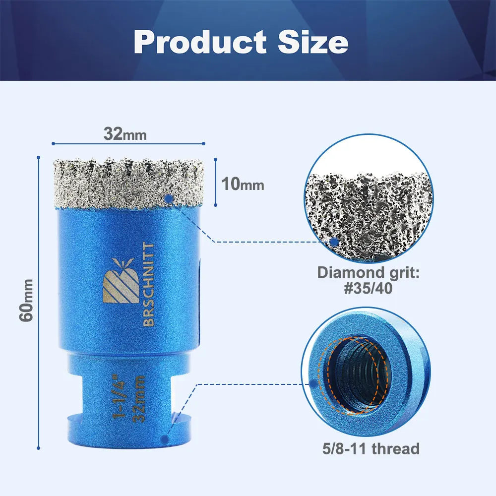 Mũi Khoan Kim Cương Đa Năng 19-102mm Cho Đá & Gạch - Daisan Mart