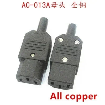 Ổ Cắm Nguồn AC C13 C14 Panel Đen 10A 250V UPS PDU - Daisan Mart