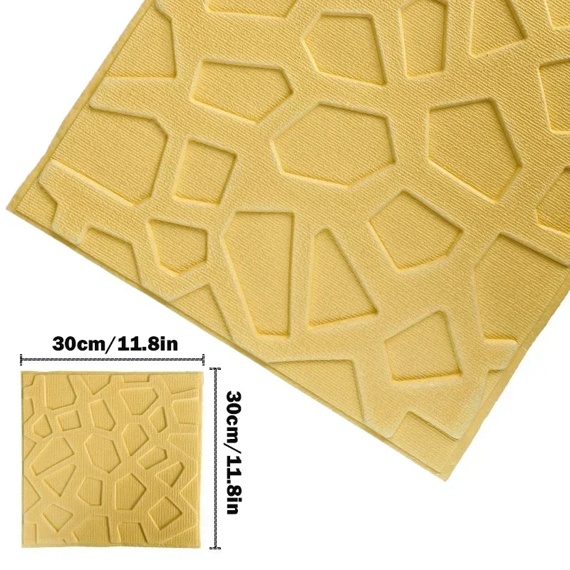 Self-Adhesive Foam Wallpaper Sticker 3D Imitation Brick Wall Sticker for Living Room Bedroom Home Kitchen Bathroom Decoration - Daisan Mart