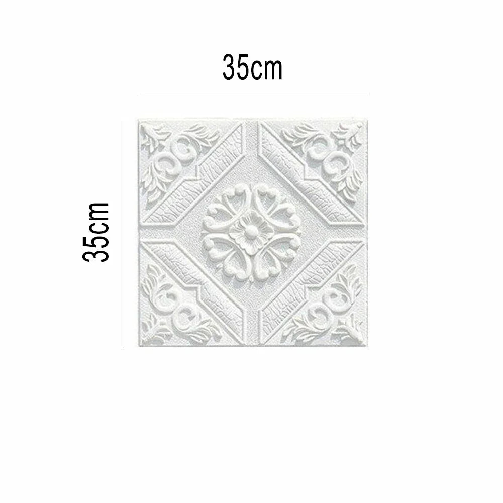 Miếng Dán Tường 3D Giả Gạch Chống Nước Tự Dán 35cm - Daisan Mart