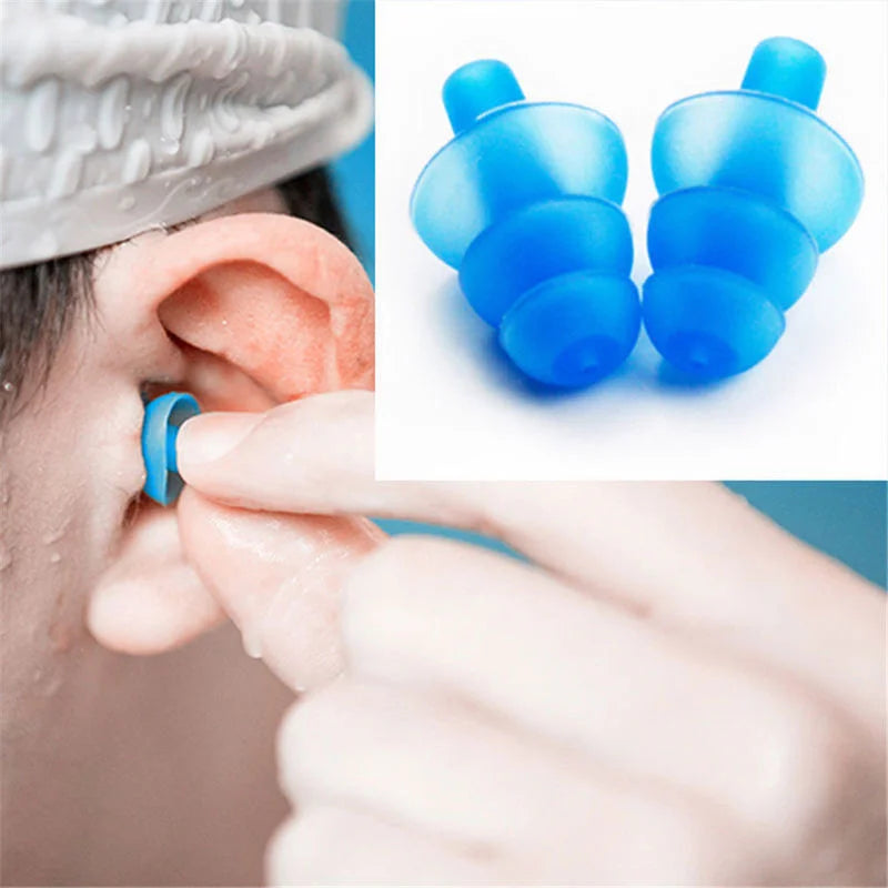 Nút Tai Chống Nước Giảm Ồn Silicone Cho Bơi Lội - Daisan Mart