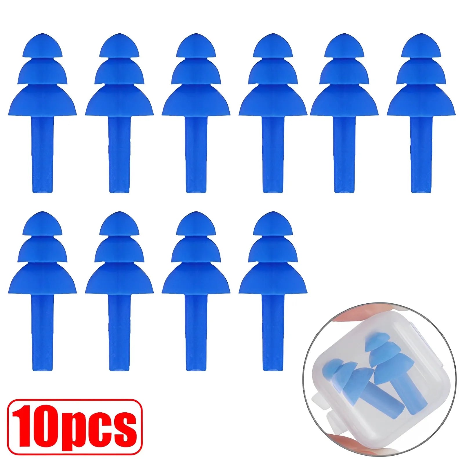 Nút Tai Chống Nước Giảm Ồn Silicone Cho Bơi Lội - Daisan Mart