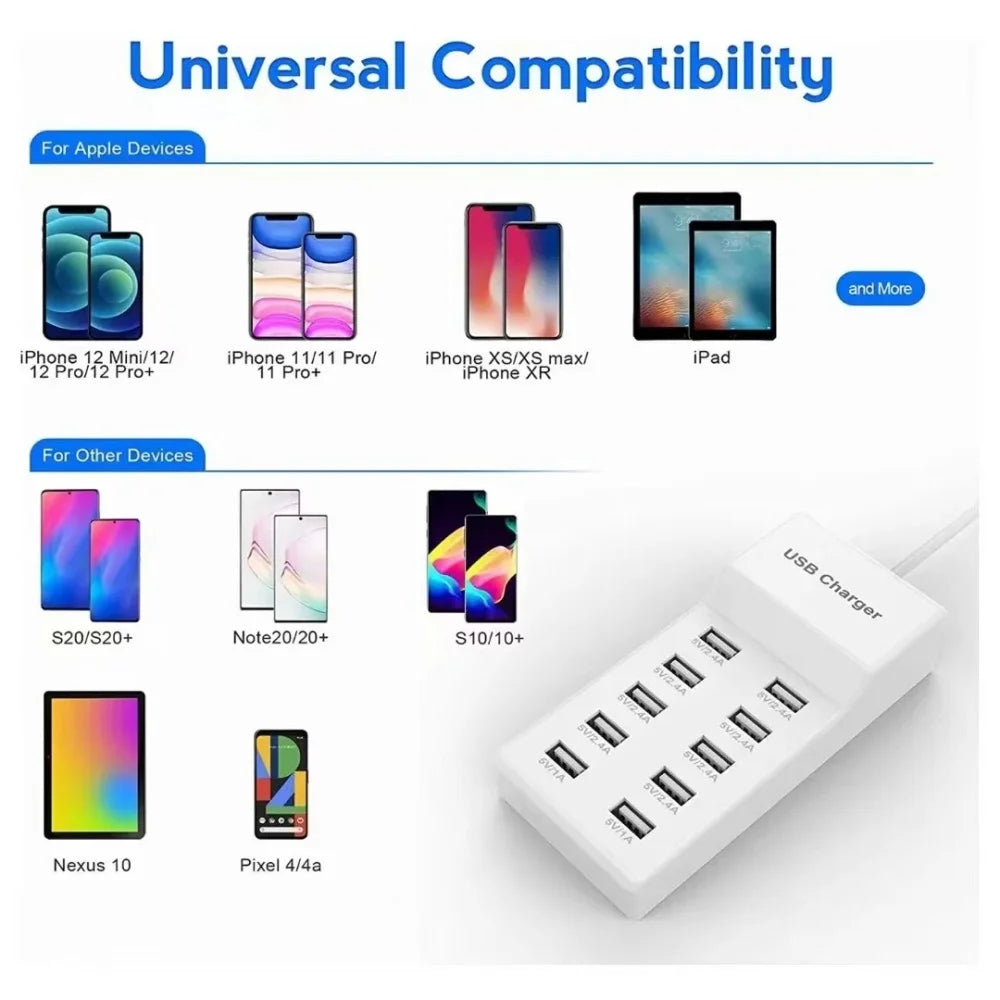 Sạc Nhanh Đa Năng 50W - Hub USB C PD 10-trong-1 - Daisan Mart