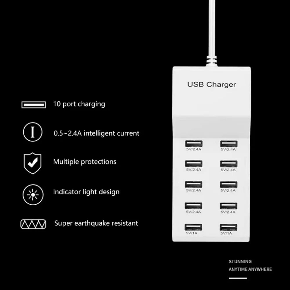 Sạc Nhanh Đa Năng 50W - Hub USB C PD 10-trong-1 - Daisan Mart