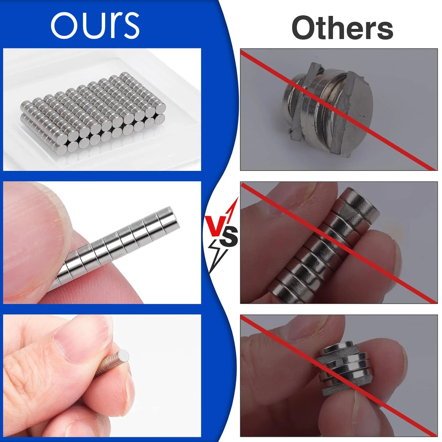 Nam Châm Tròn Đa Năng 10x2/8x2mm Dùng Cho Tủ Lạnh, Văn Phòng - Daisan Mart