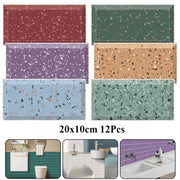 Decal Dán Tường PVC Vân Đá Bóng 10x20cm Chống Nước - Daisan Mart
