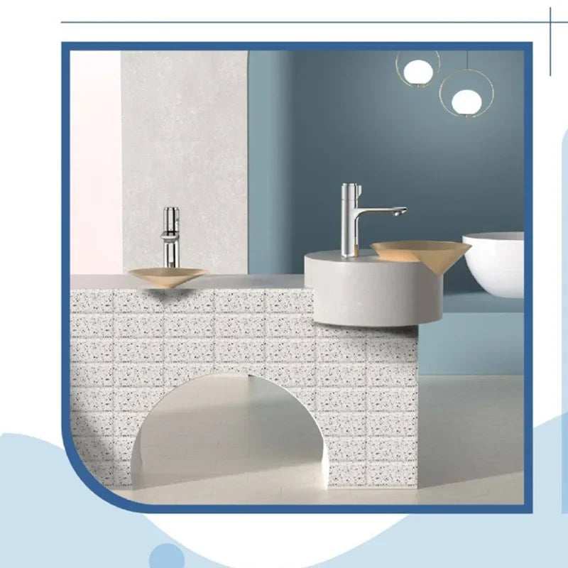 Decal Dán Tường PVC Vân Đá Bóng 10x20cm Chống Nước - Daisan Mart