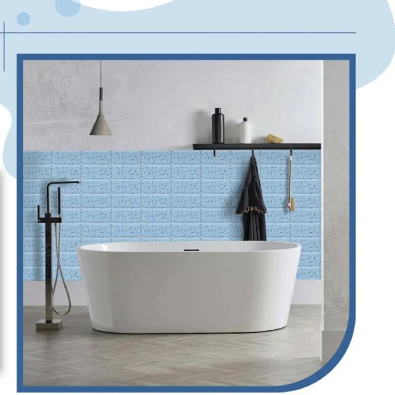 Decal Dán Tường PVC Vân Đá Bóng 10x20cm Chống Nước - Daisan Mart
