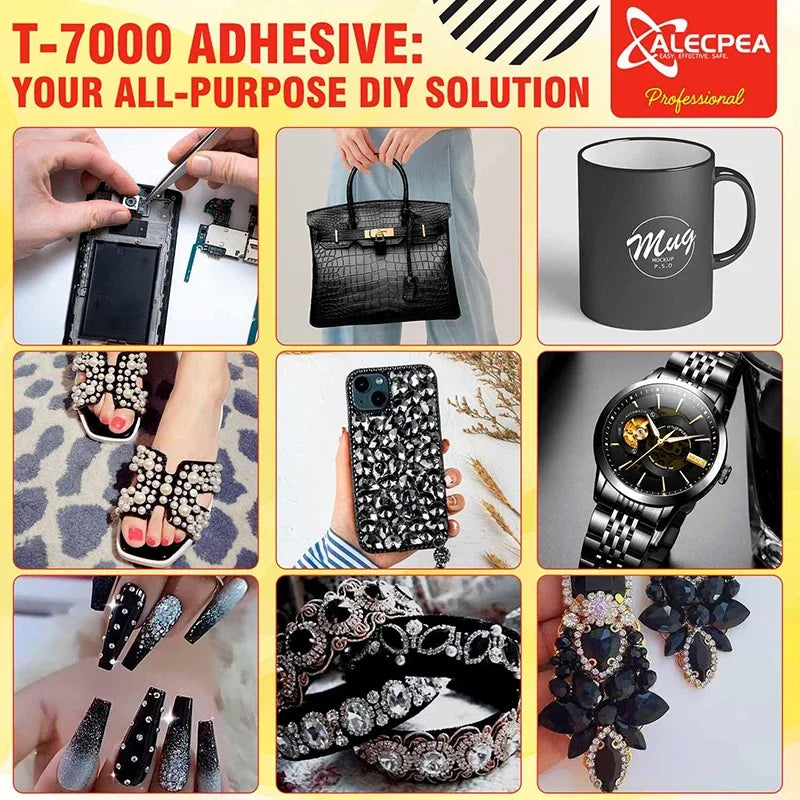 T7000 110/50/15ML Black Cellphone Tablet Repair Battery Cover Frame Adhesive Multi-purpose Electronic Components DIY Super Glue - Daisan Mart