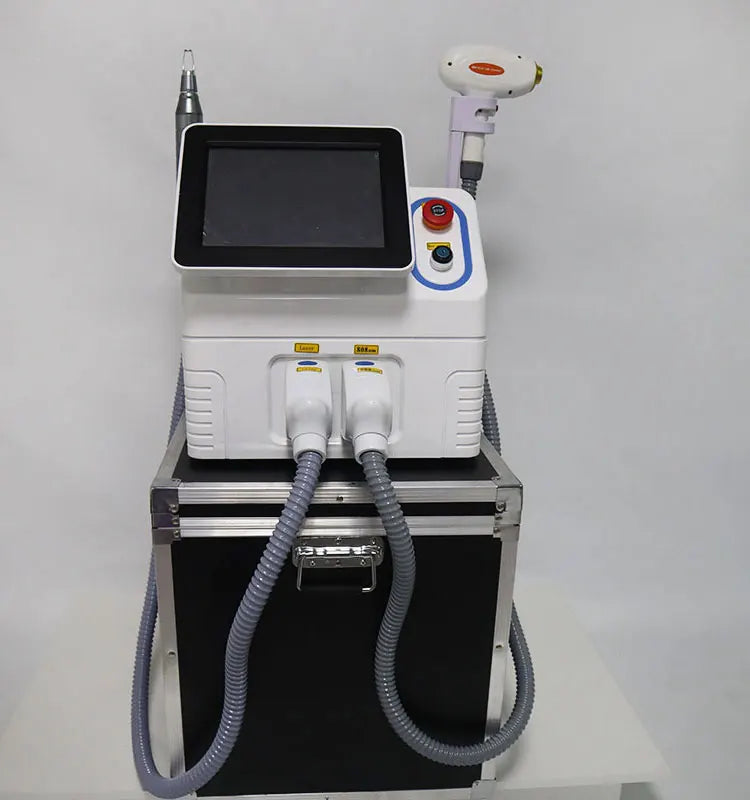 2025 Professional 2 in 1 Laser Hair Removal Machine Picosecond Q Switch ND YAG 1064NM Tattoo Removal 3 Waves Device - Daisan Mart