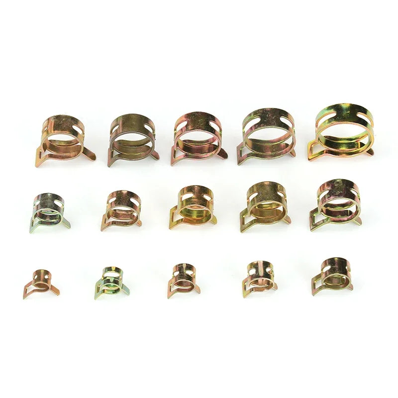 75/115PCS Car & Truck Spring Clips Fuel Oil Water Hose Clip Pipe Tube Clamp Fastener with 1PC Hose Clamp Pliers Set - Daisan Mart