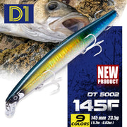 D1 Minnow Fishing Bait Suspending Floating 145mm/120mm Artifcial Wobblers For Bass Tuna Flatfish