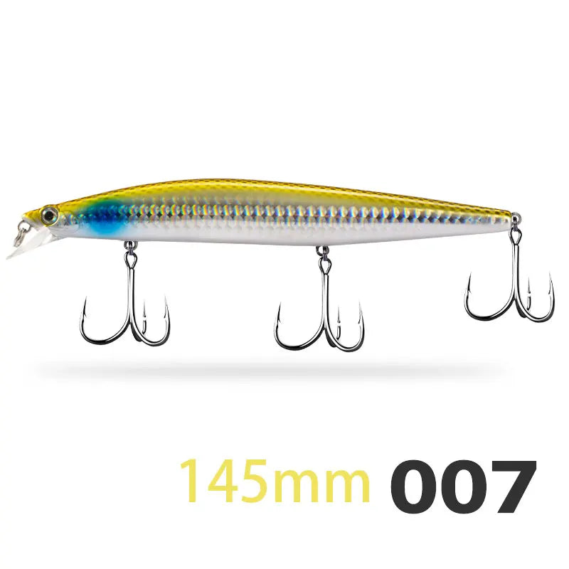 D1 Minnow Fishing Bait Suspending Floating 145mm/120mm Artifcial Wobblers For Bass Tuna Flatfish