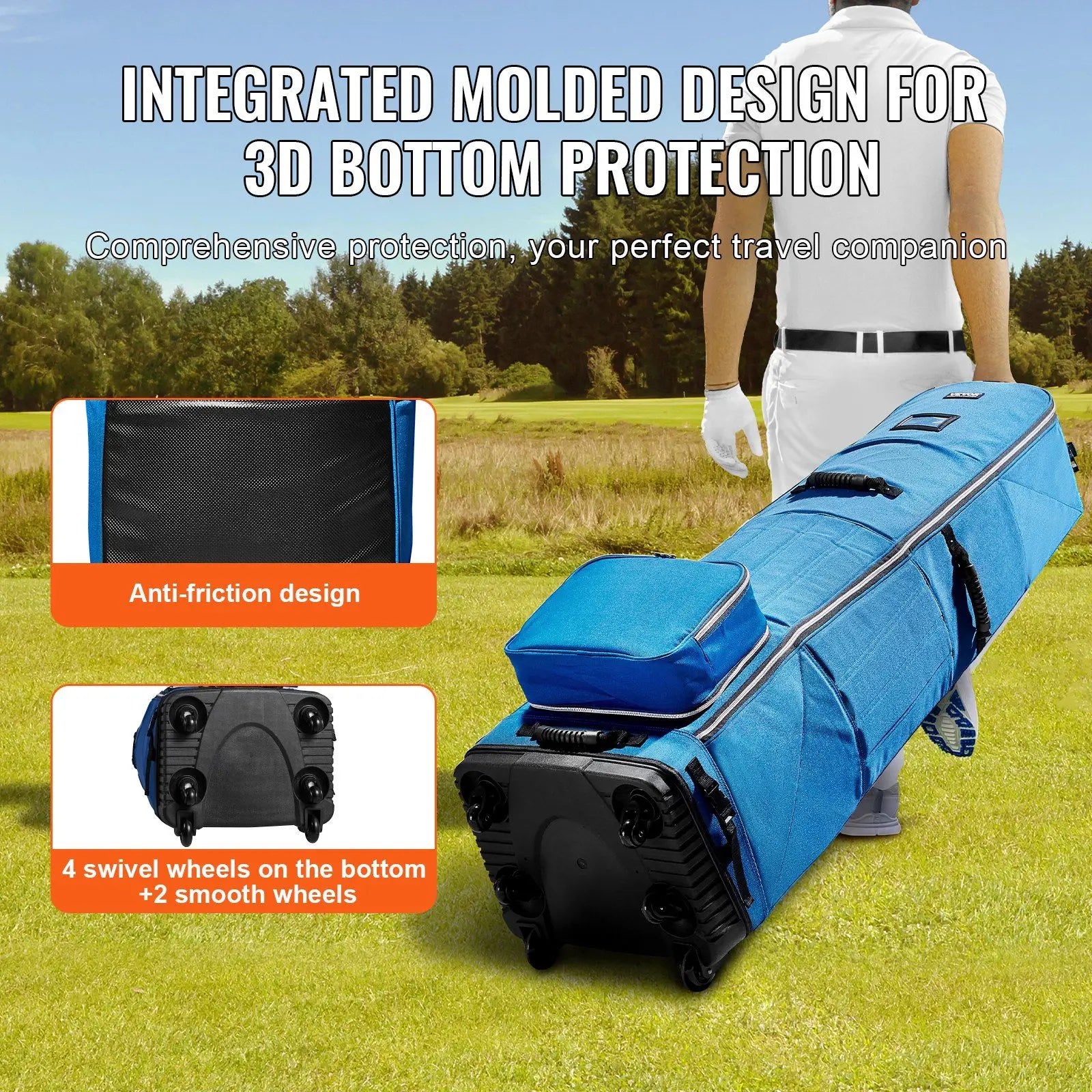 Bao Golf Bánh Xe Chống Thấm 1200D - Daisan Mart