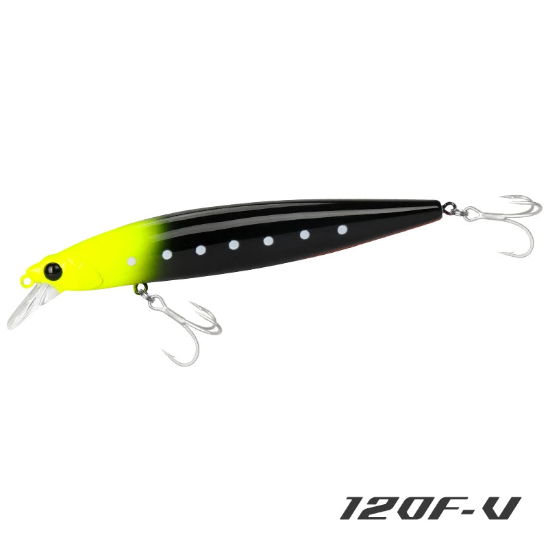 TSURINOYA 120F Ultra-long Casting Floating Minnow Saltwater Fishing Lure STINGER 120mm 19g Range 30-100cm Artificial Hard Baits - Daisan Mart