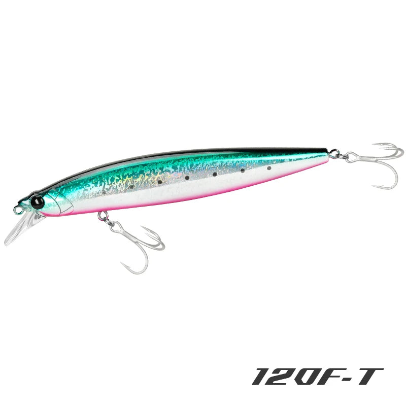 TSURINOYA 120F Ultra-long Casting Floating Minnow Saltwater Fishing Lure STINGER 120mm 19g Range 30-100cm Artificial Hard Baits - Daisan Mart