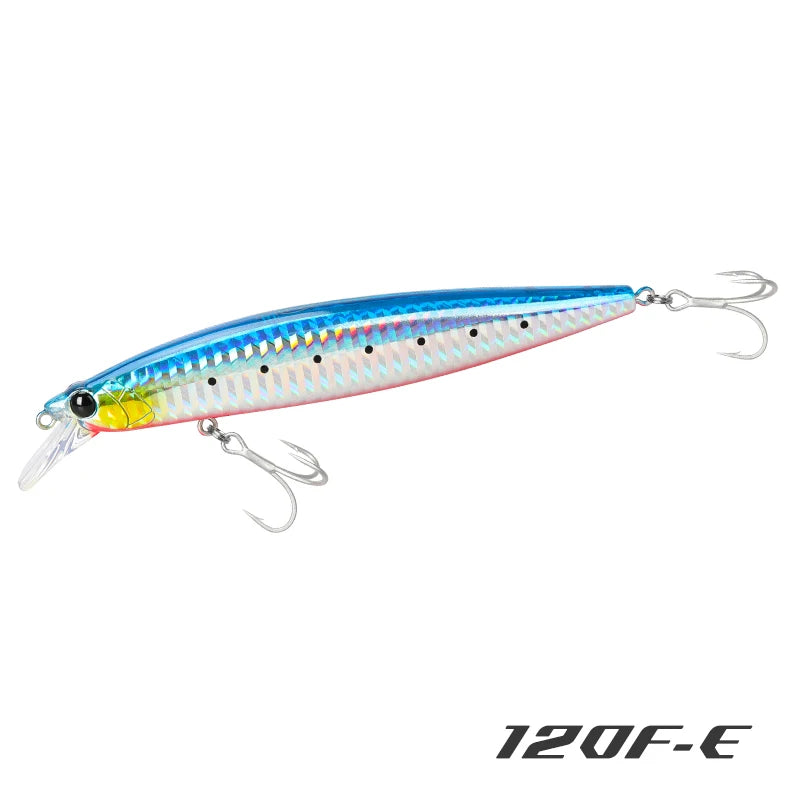 TSURINOYA 120F Ultra-long Casting Floating Minnow Saltwater Fishing Lure STINGER 120mm 19g Range 30-100cm Artificial Hard Baits - Daisan Mart