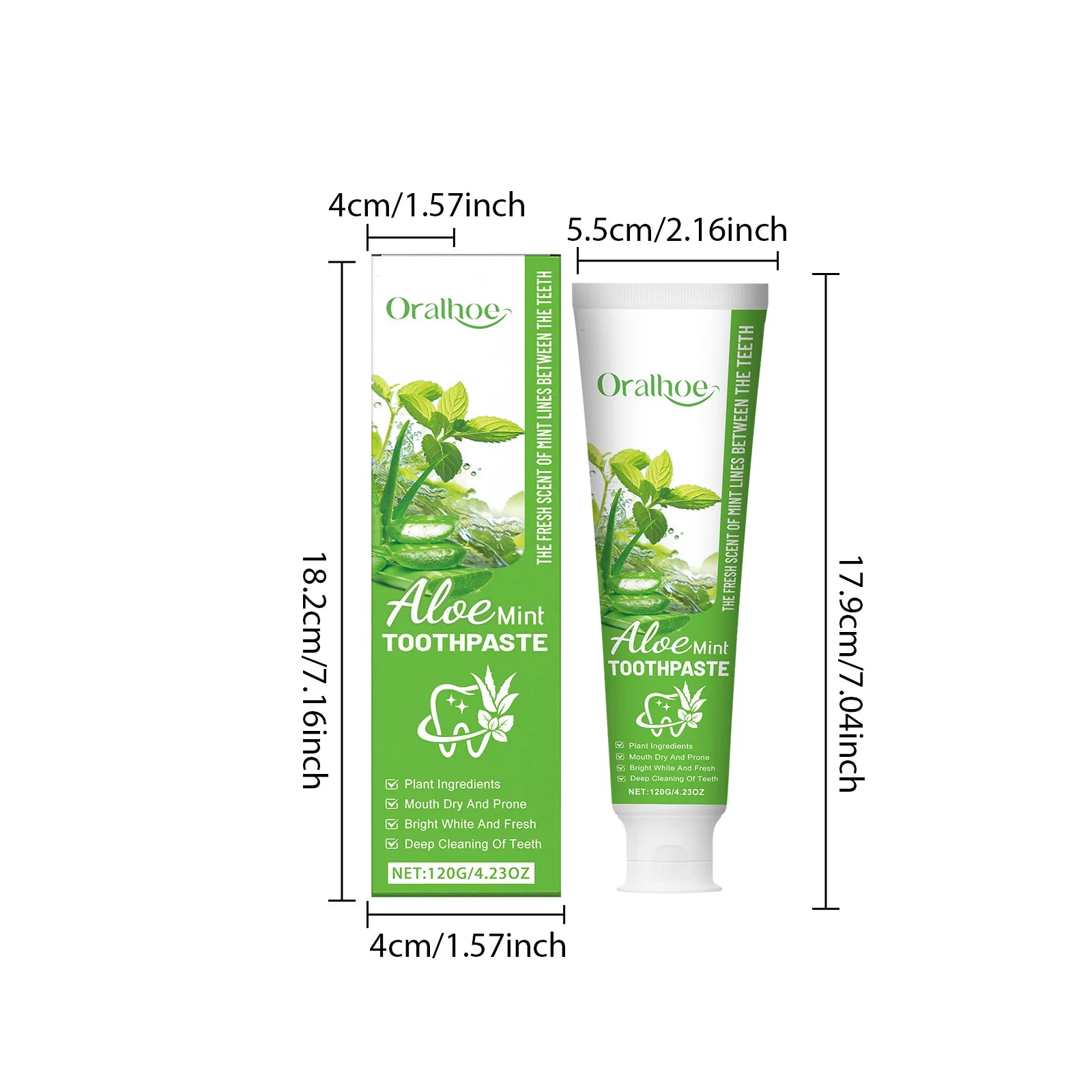 Aloe Vera Whitening Toothpaste Remove Yellowing Teeth Stain Calculus Repair Decay Fresh Oral Gentle Cleaning Brighten Toothpaste - Daisan Mart