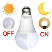 Bóng đèn trắng với chữ "ON" và "OFF" đỏ, biểu tượng mặt trời và mặt trăng bên cạnh.