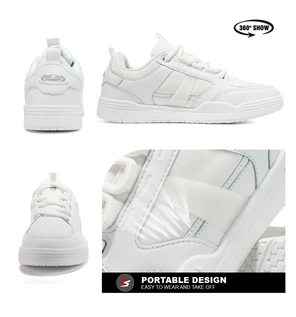 Baasploa Men's Skateboarding Shoes - Fashionable, Lightweight, Anti-Slip