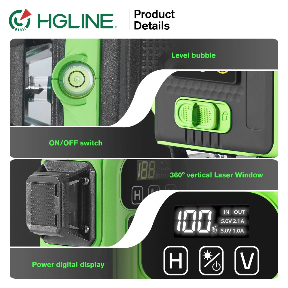 Máy Cân Mực Laser 16 Tia 4D - Điều Khiển Qua APP - Daisan Mart
