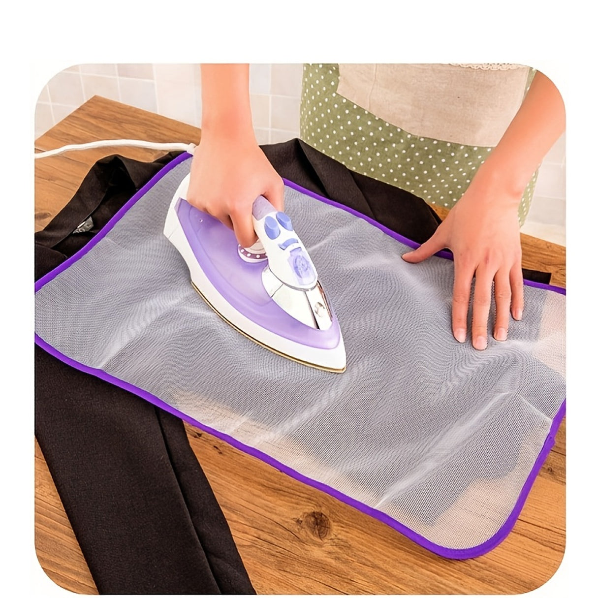 Protective Ironing Cloth High Temperature Board Press Mesh Insulation Pad Guard Protection Clothing Home Accessories Color Random - Daisan Mart