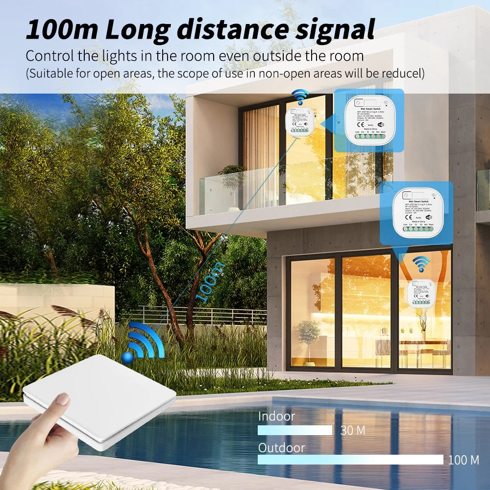 Công tắc thông minh WIFI Sixwgh - Điều khiển giọng nói - Daisan Mart