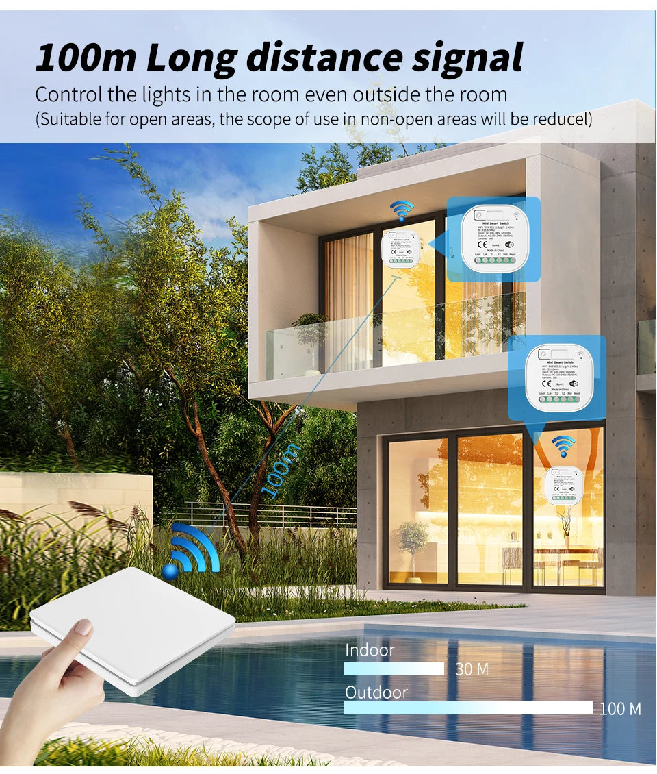 Công tắc thông minh WIFI Sixwgh - Điều khiển giọng nói - Daisan Mart