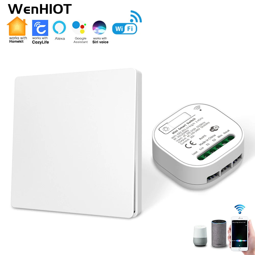 Công tắc thông minh WIFI Sixwgh - Điều khiển giọng nói - Daisan Mart