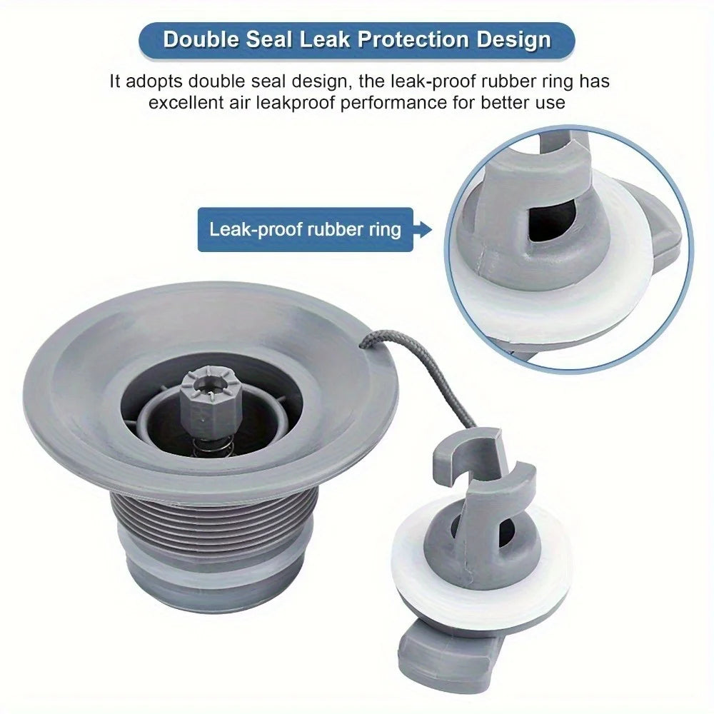1PC Boat Air Valve Replacement PVC Boat Valve PVC Air Gas Valve Replacement for Inflatable Boat Dinghy Kayak Canoe - Daisan Mart