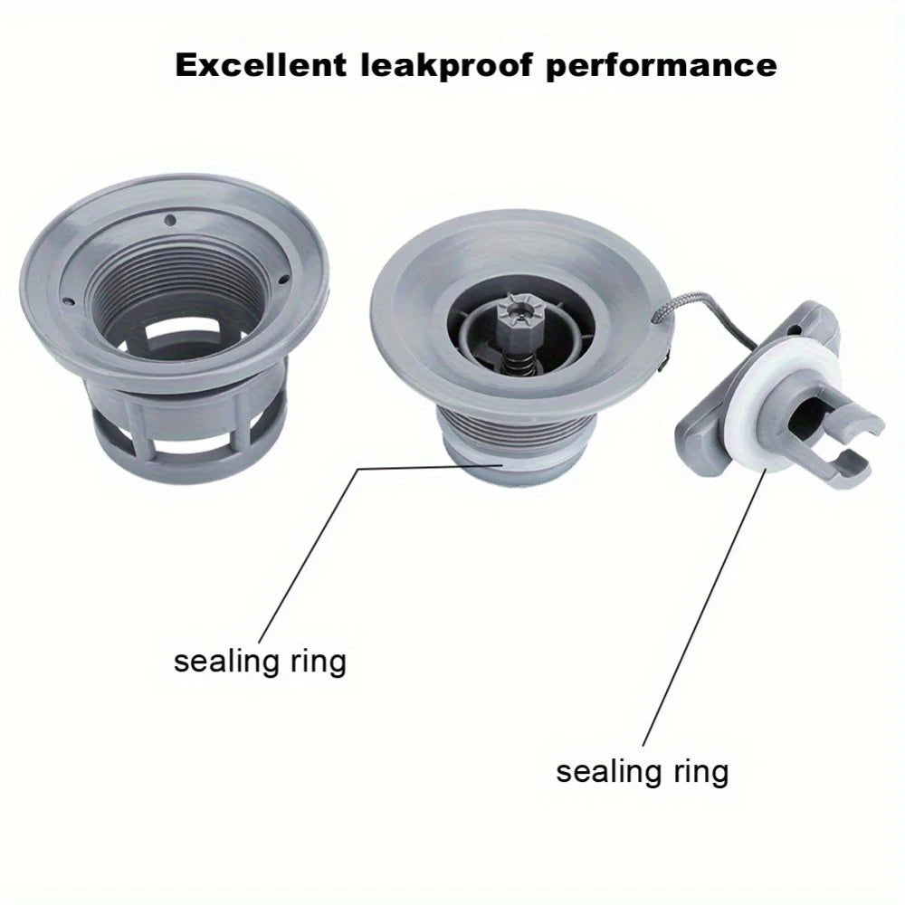 1PC Boat Air Valve Replacement PVC Boat Valve PVC Air Gas Valve Replacement for Inflatable Boat Dinghy Kayak Canoe - Daisan Mart