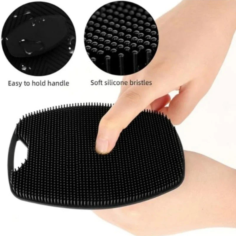 Bàn Chải Massage Tẩy Tế Bào Chết Silicone Mềm Mại - Daisan Mart