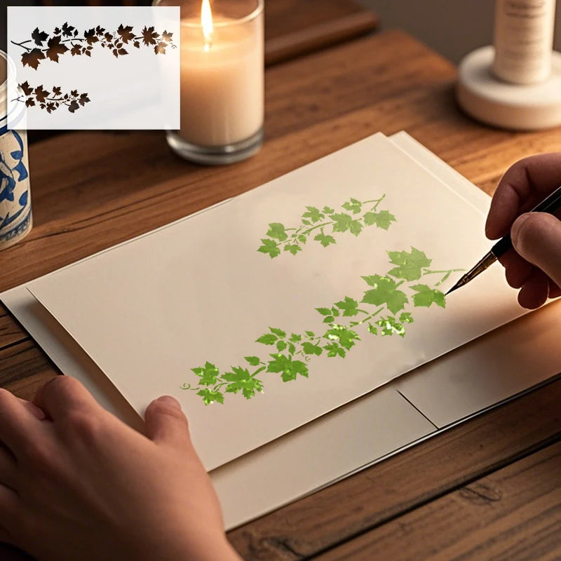 Mẫu Vẽ Lá PET Tái Sử Dụng - Nghệ Thuật Sáng Tạo - Daisan Mart