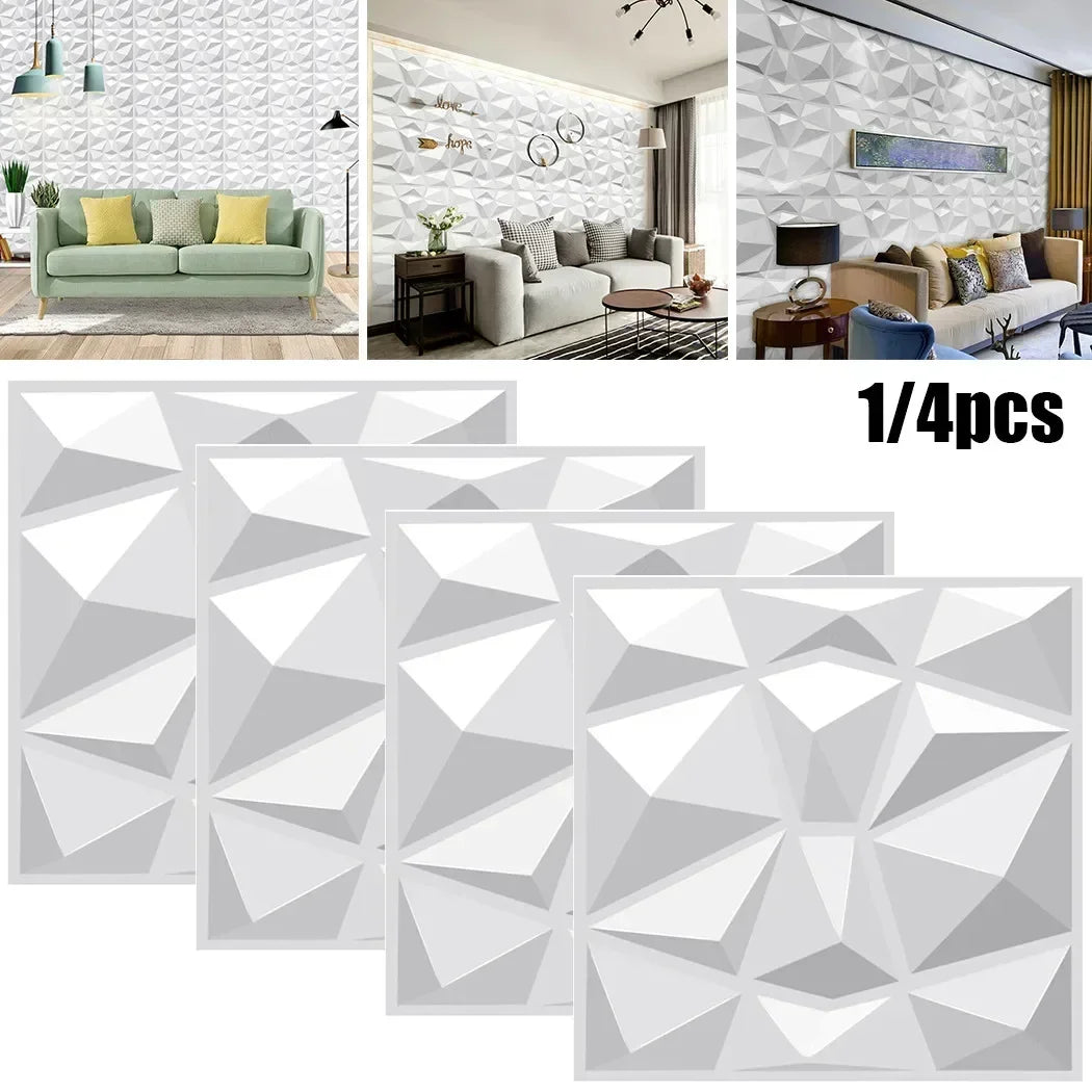 Tấm ốp tường 3D PVC chống ẩm trang trí nội thất - Daisan Mart