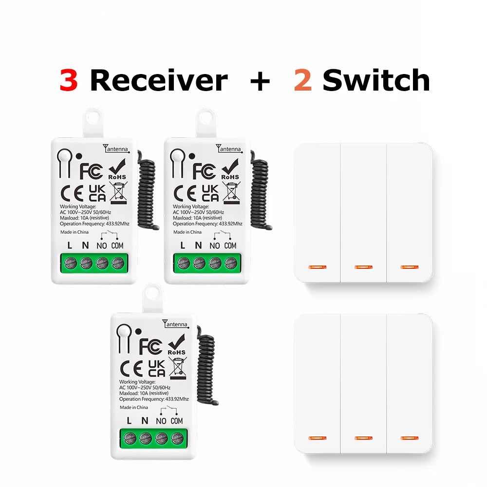 Công Tắc Thông Minh 433MHz Điều Khiển Từ Xa - Daisan Mart