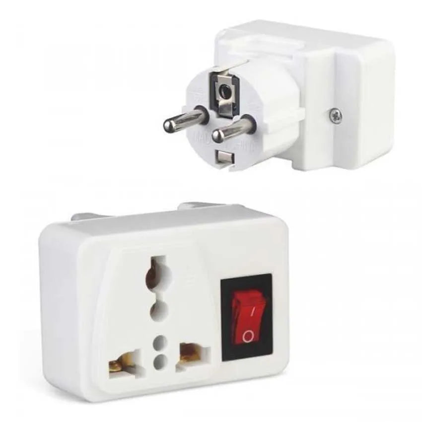 Ổ Cắm Du Lịch Đa Năng Mỹ Âu Có Công Tắc 2 Chiều - Daisan Mart