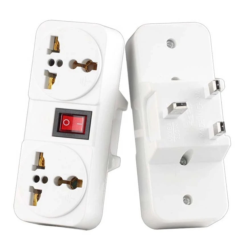 Ổ Cắm Du Lịch Đa Năng Mỹ Âu Có Công Tắc 2 Chiều - Daisan Mart