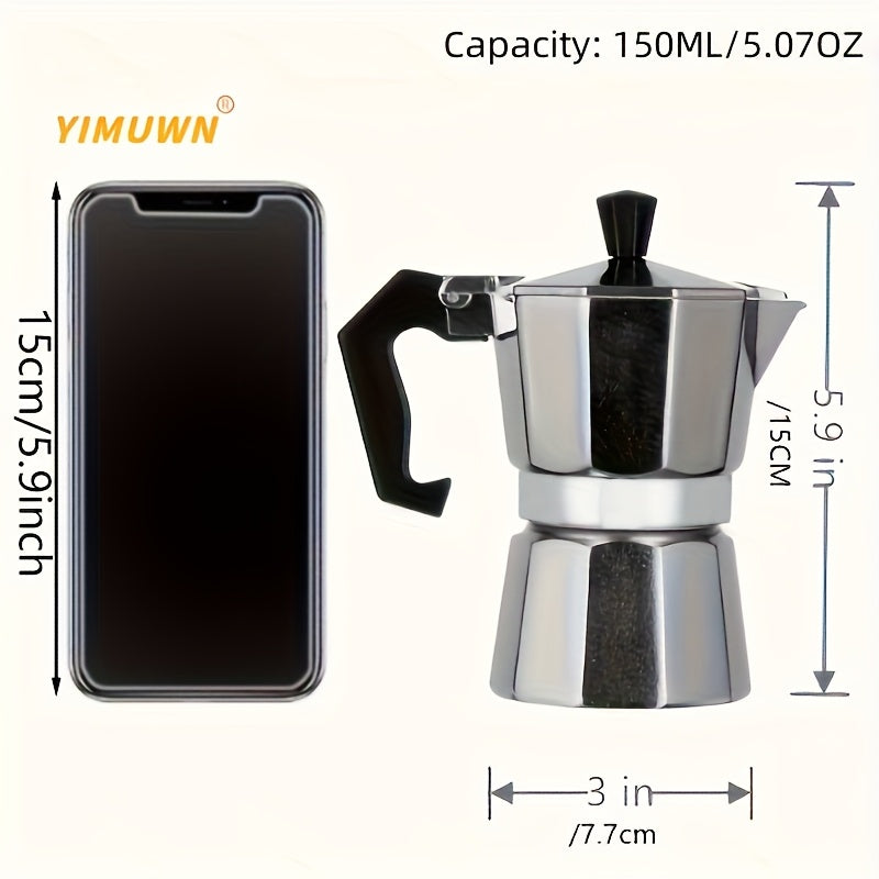 Octagonal Italian Coffee Pot – European Style