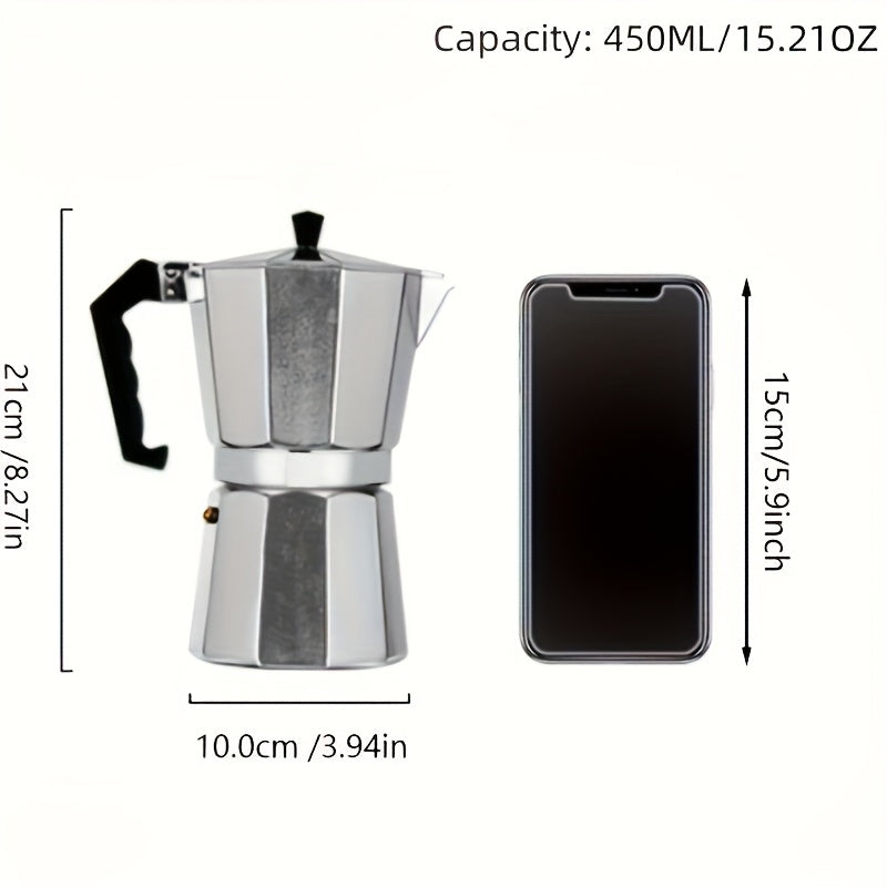 Octagonal Italian Coffee Pot – European Style