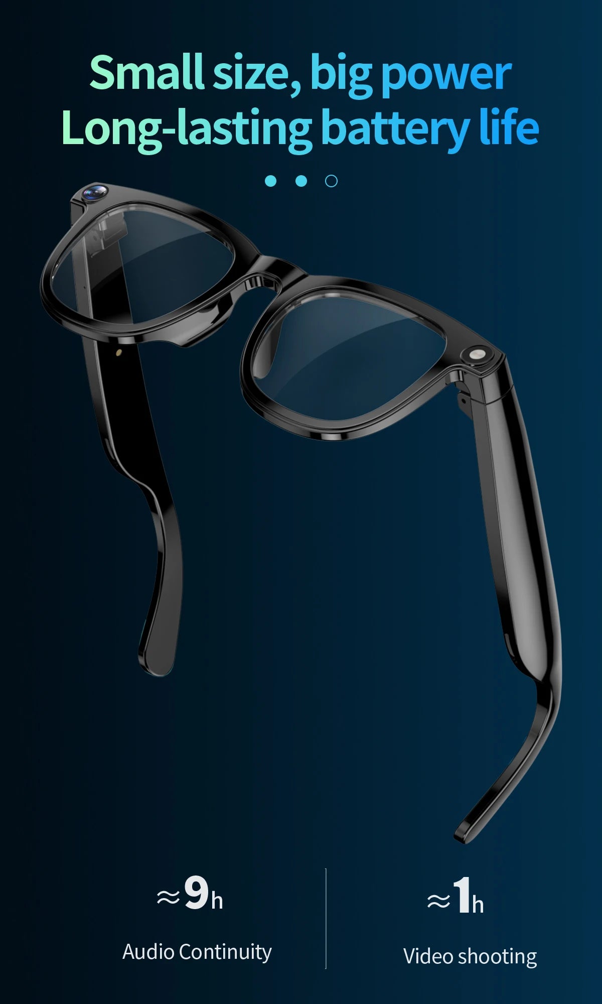 LIGE AI Smart Glasses 8MP HD Camera Video Bluetooth Call 270mAh Voice Control Identify Objects Translate Sunglasses Lenses Gifts